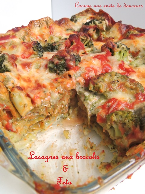 Lasagnes feta brocolis – Broccolis feta lasagna