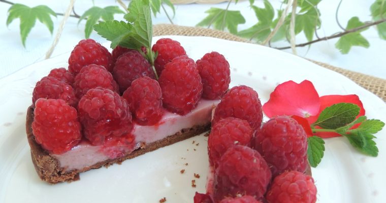 Tartelettes panna cotta framboise – Raspberry panna cotta pies