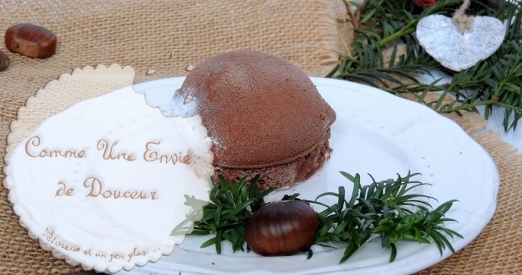 Entremets marron cassis – Chestnut blackcurrant cake