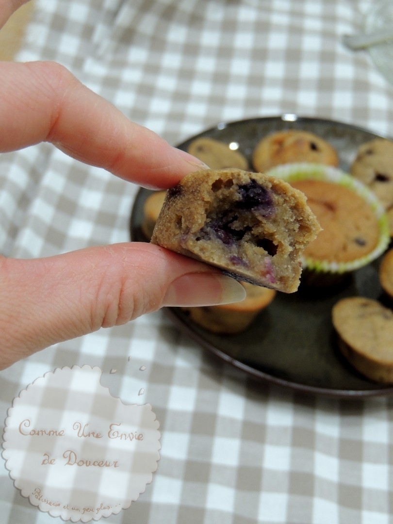 Minis fondants marron & myrtille ~Mini chestnut & blueberry cake