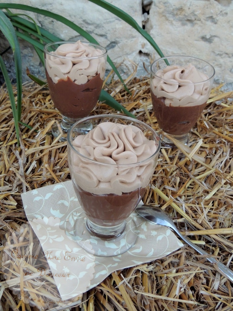 Crèmes dessert liégeoises chocolat noisette 