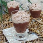 Crèmes dessert liégeoises chocolat noisette – Chocolate custard cream & hazelnut whipped up cream