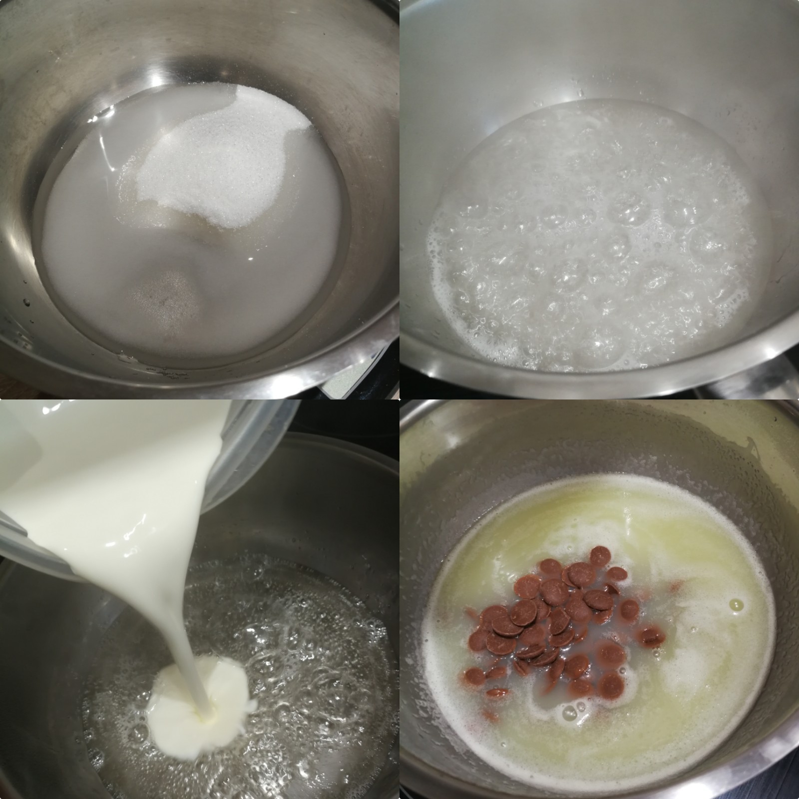 glaçage brillant chocolat au lait