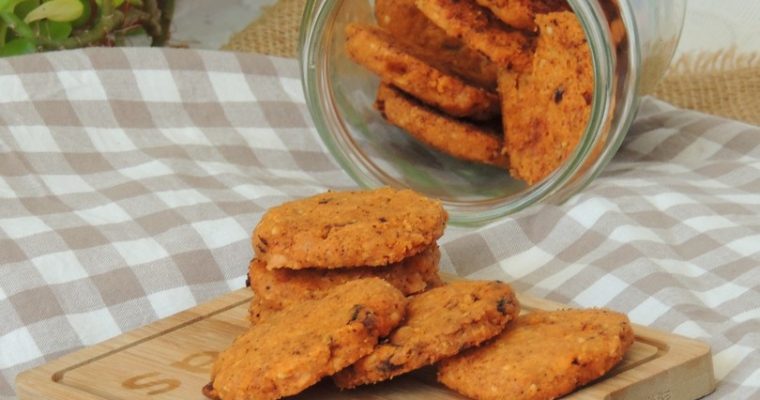 Biscuits apéro sablés ~ Chorizo paprika & cheddar