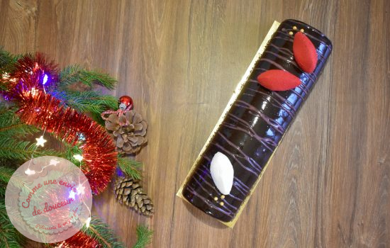 Bûche #1 version 2025 ~ Chocolat framboise & cardamome