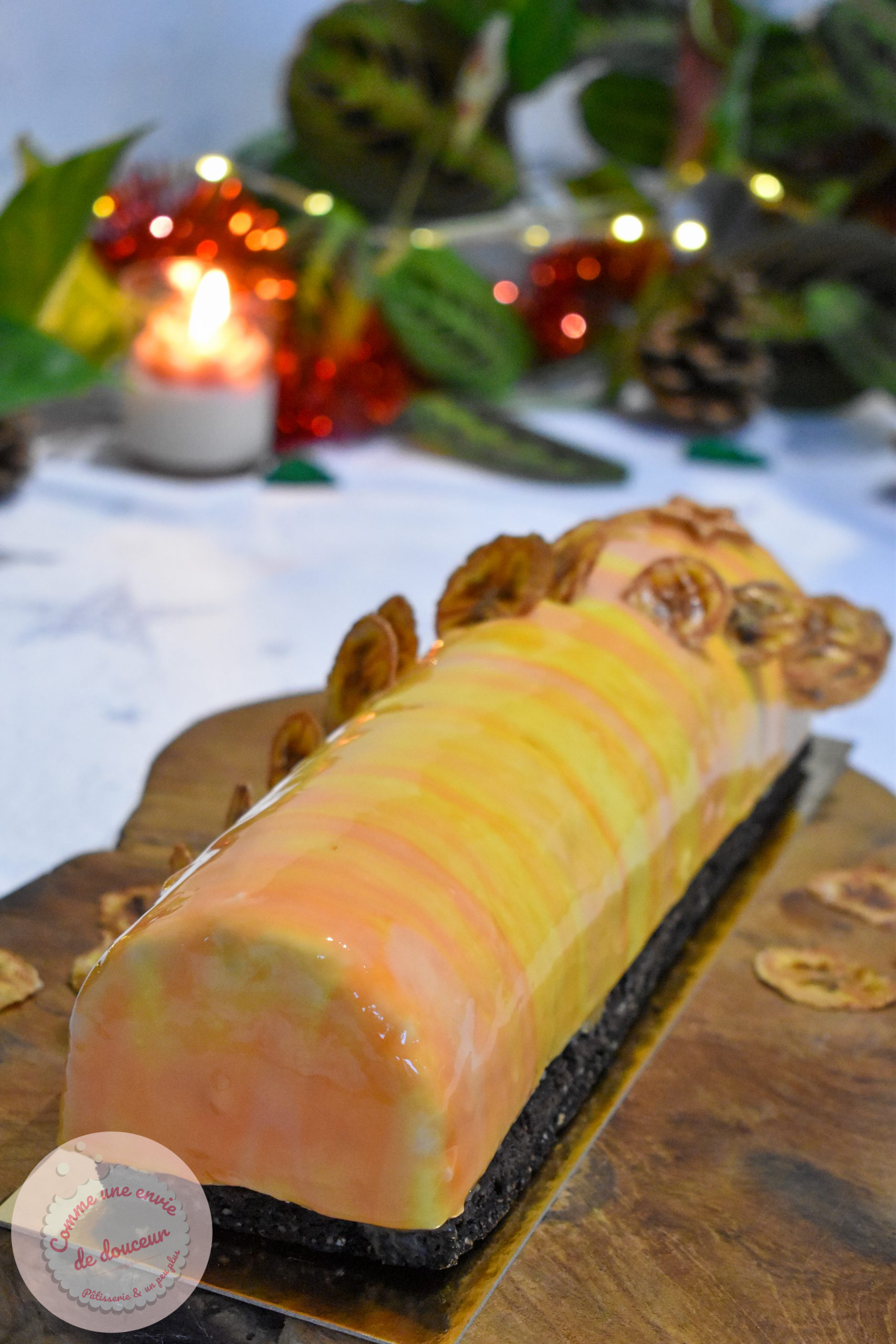 buche banane cacahuete chocolat caramel banana split (5)