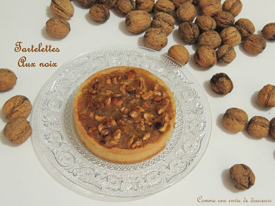 Tartelettes aux noix & sirop d’érable – Walnut and maple syrup  tartlets