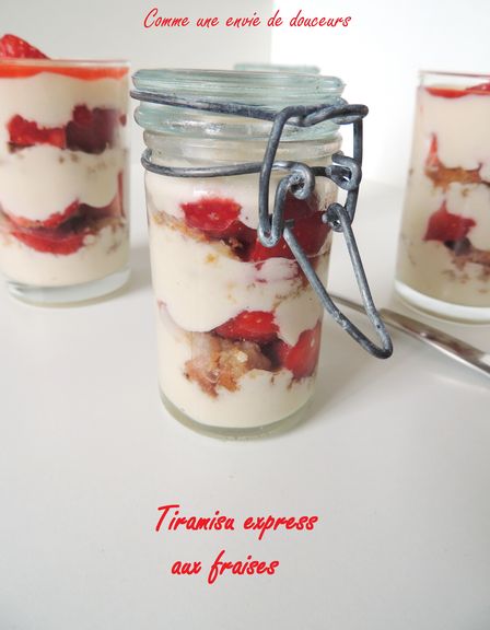 Tiramisu express aux fraises