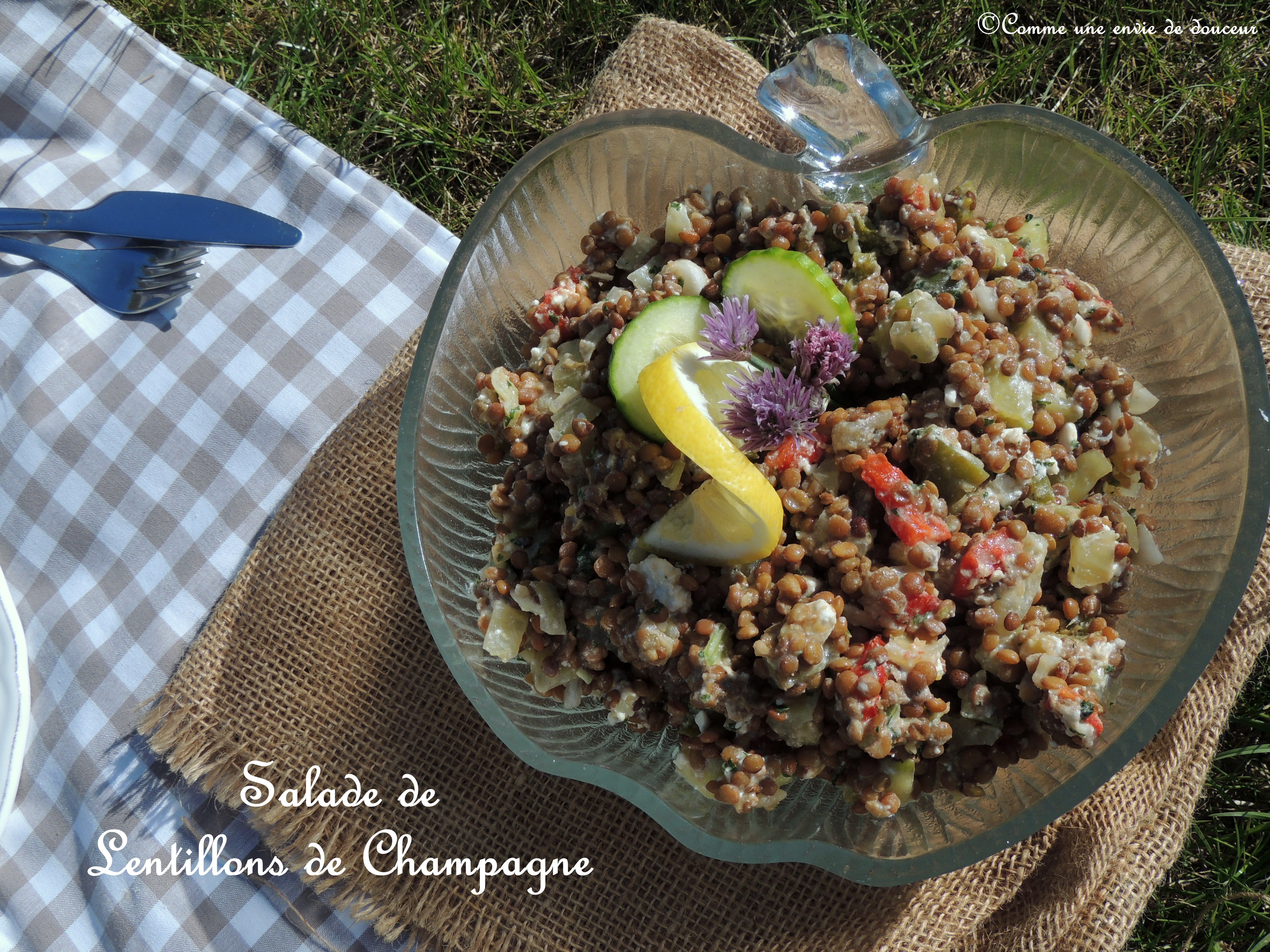 Salade de lentillons de champagne – Champagne’s lentils salad