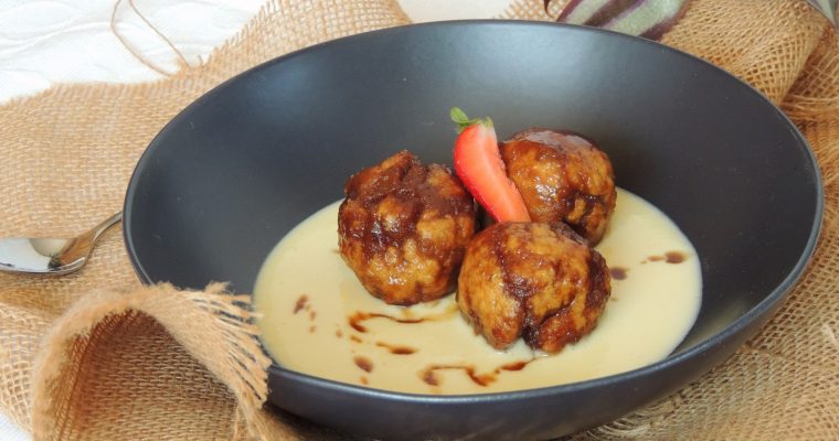 Coconut & chocolate dumplings ~ Boulettes sucrées